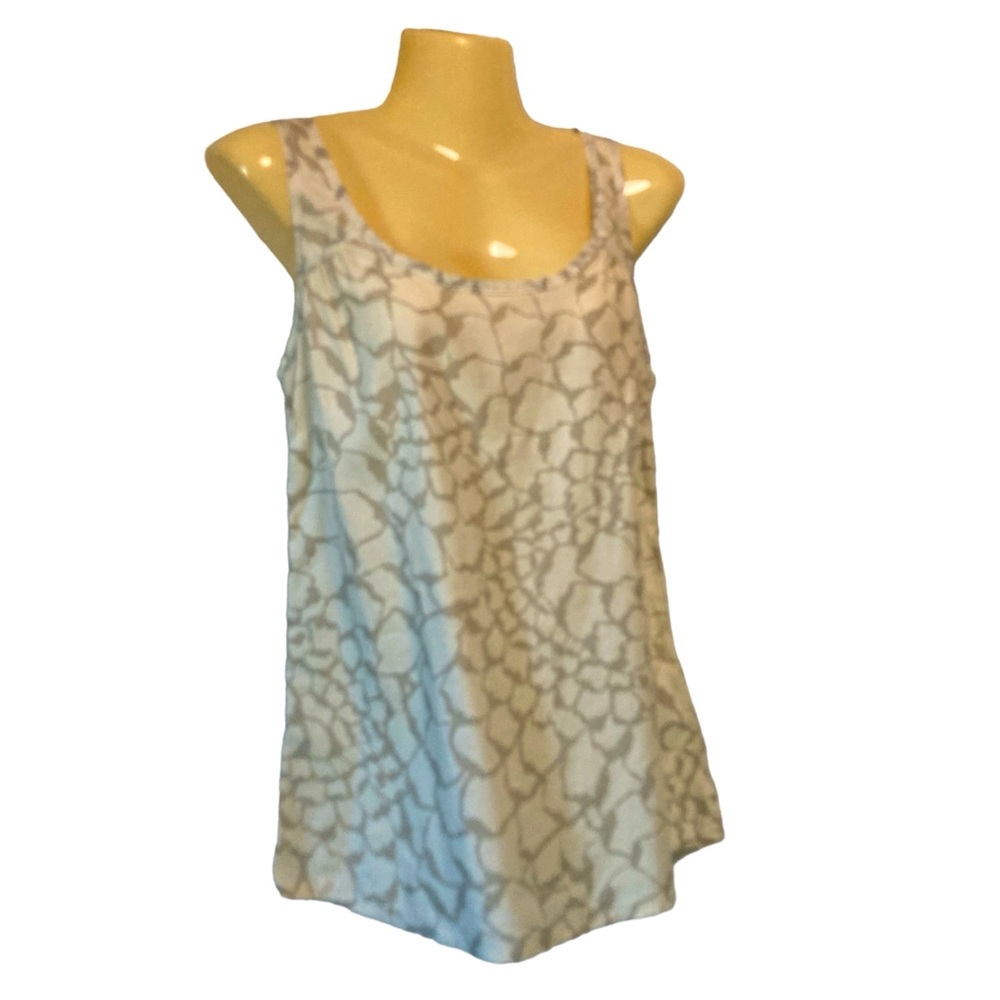 The North Face Tank Top Back Crisscross Straps Gorpcore Abstract Gray Small
